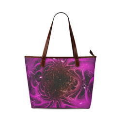 Abstract design in purple colors Shoulder Tote Bag (Model 1646)