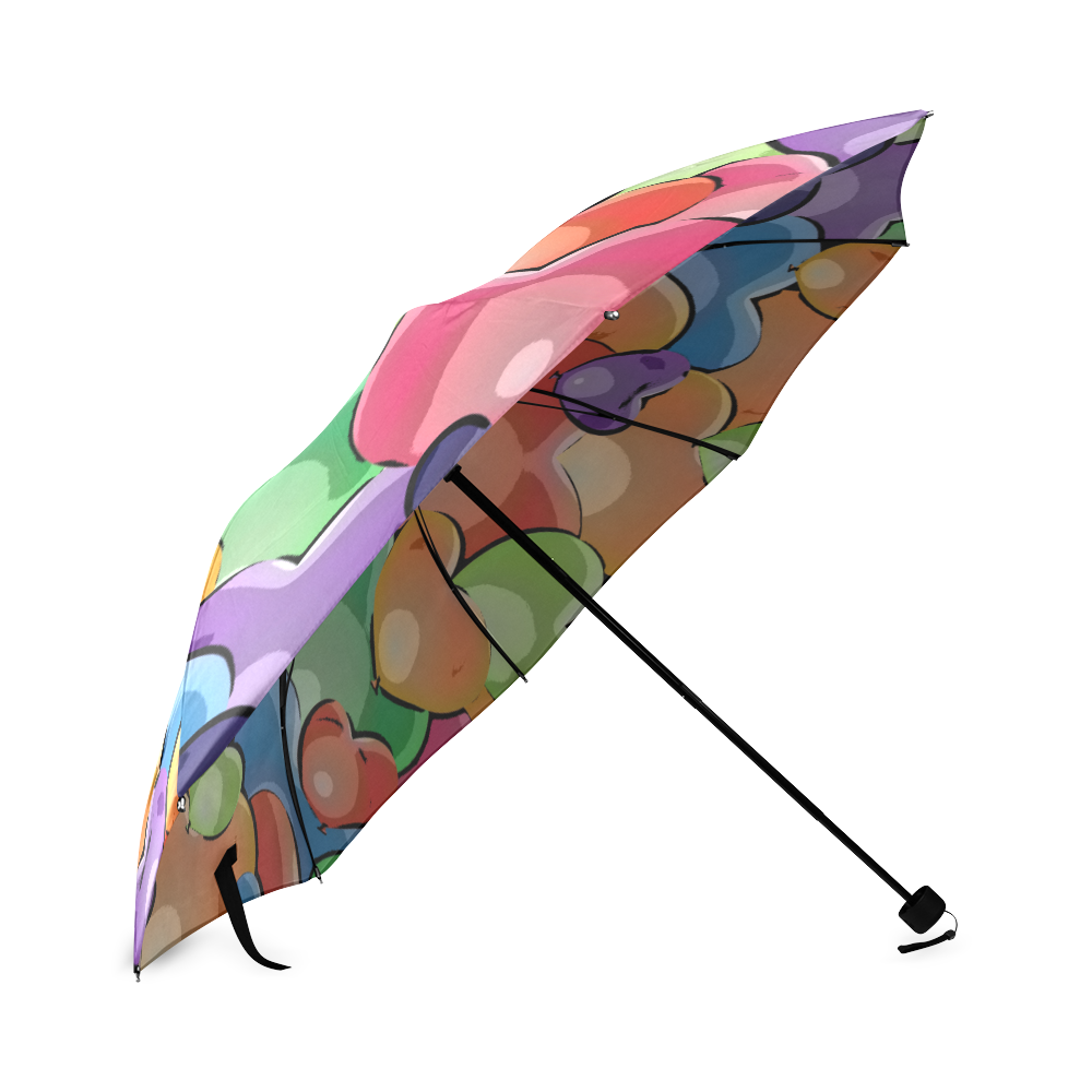 Funny_Hearts_20161205_by_Feelgood Foldable Umbrella (Model U01)