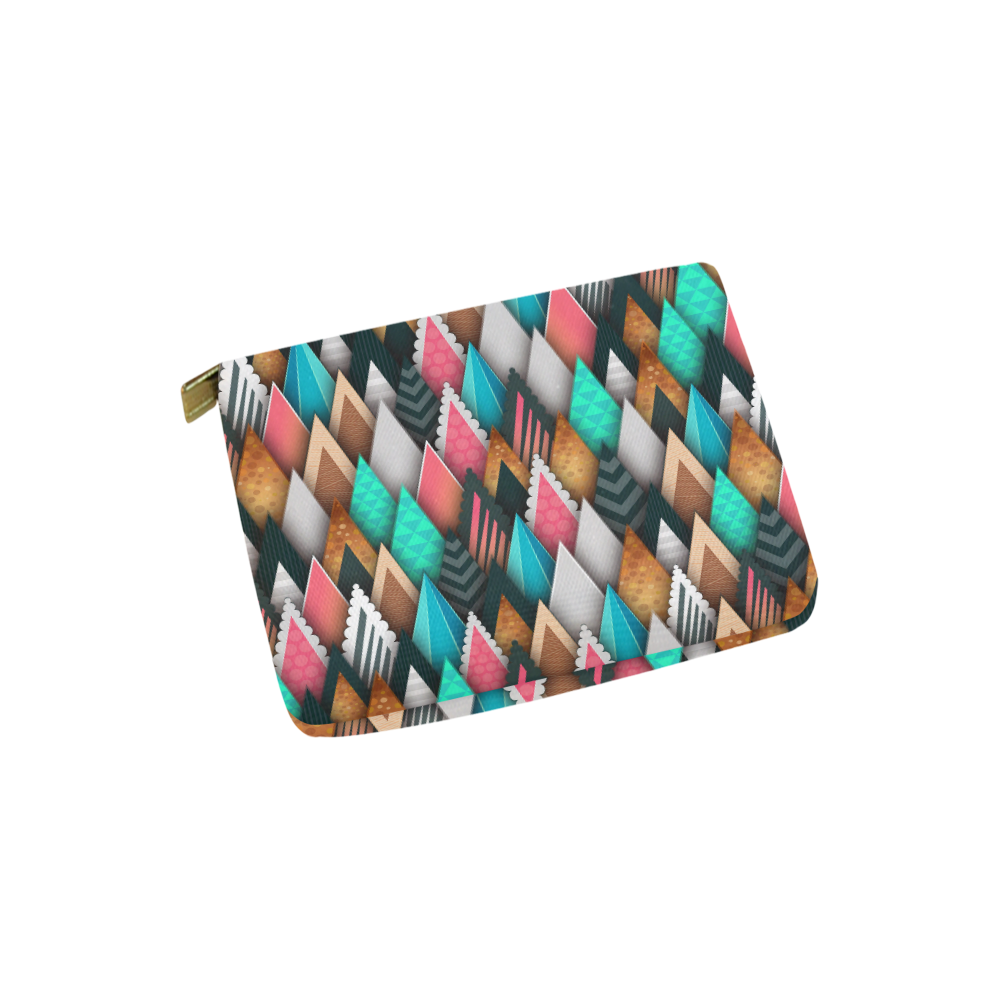 Crazy Abstract Design Carry-All Pouch 6''x5''