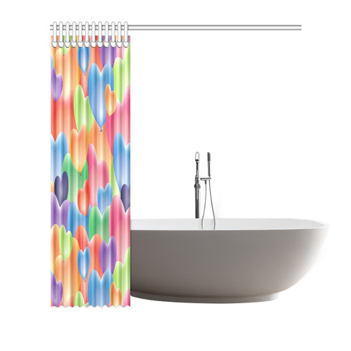 Funny_Hearts_20161206_by_Feelgood Shower Curtain 66"x72"