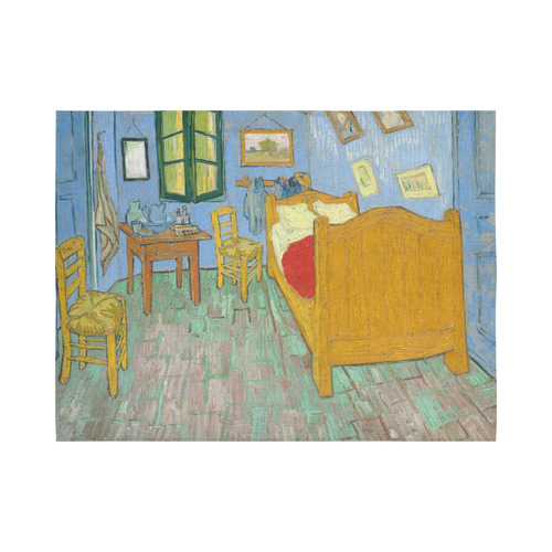 Van Gogh Bedroom in Arles Cotton Linen Wall Tapestry 80"x 60"
