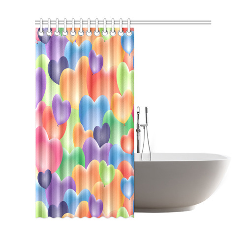 Funny_Hearts_20161202_by_FeelGood Shower Curtain 69"x72"