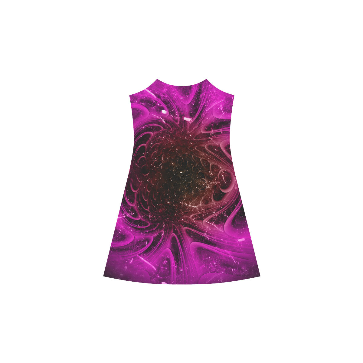 Abstract design in purple colors Alcestis Slip Dress (Model D05)