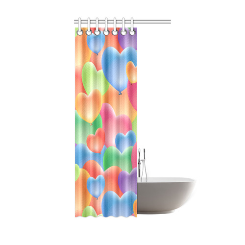 Funny_Hearts_20161206_by_Feelgood Shower Curtain 36"x72"