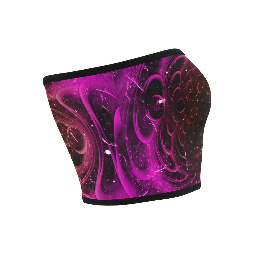 Abstract design in purple colors Bandeau Top