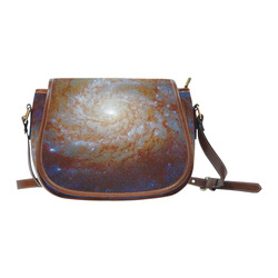 Spiral Galaxy Hubble Telescope Saddle Bag/Small (Model 1649) Full Customization