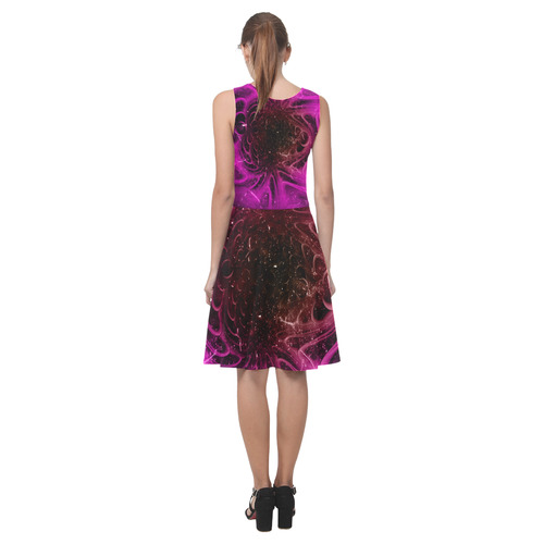 Abstract design in purple colors Atalanta Casual Sundress(Model D04)