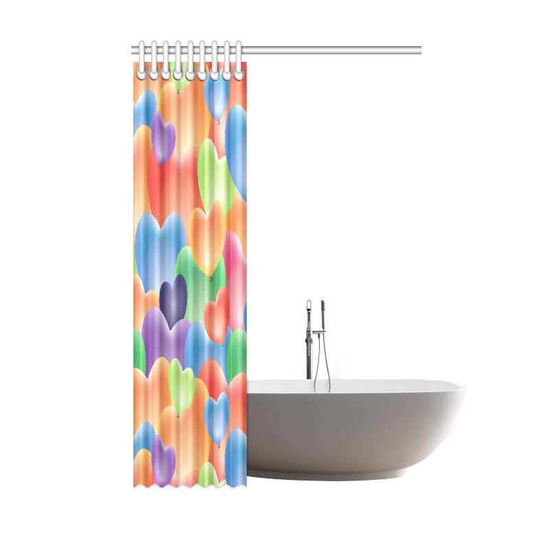 Funny_Hearts_20161204_by_Feelgood Shower Curtain 48"x72"
