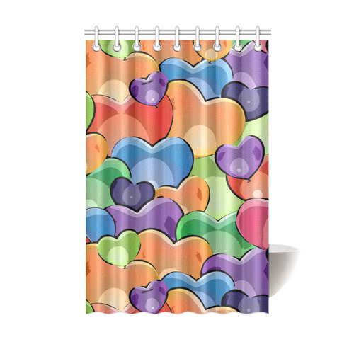 Funny_Hearts_20161205_by_Feelgood Shower Curtain 48"x72"