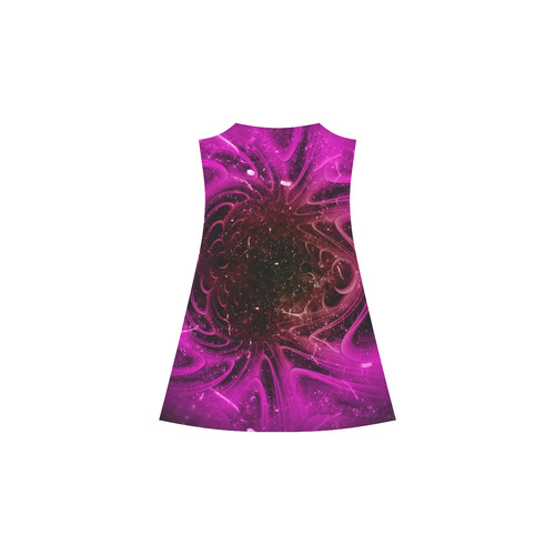 Abstract design in purple colors Alcestis Slip Dress (Model D05)