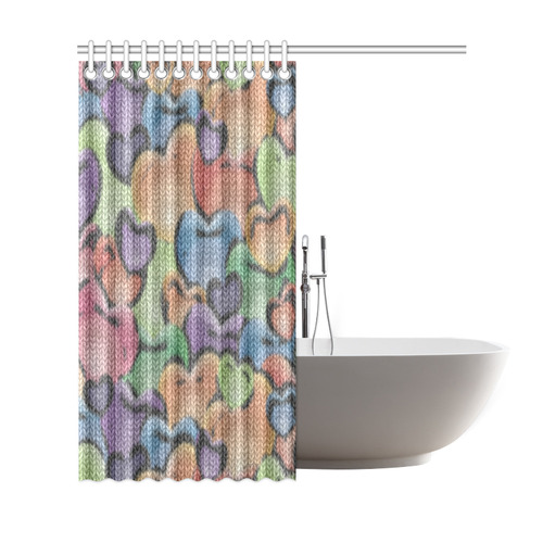 Funny_Hearts_20161203_by_Feelgood Shower Curtain 69"x72"