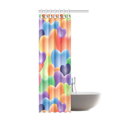Funny_Hearts_20161202_by_FeelGood Shower Curtain 36"x72"