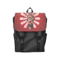Skulls on a flower Casual Shoulders Backpack (Model 1623)