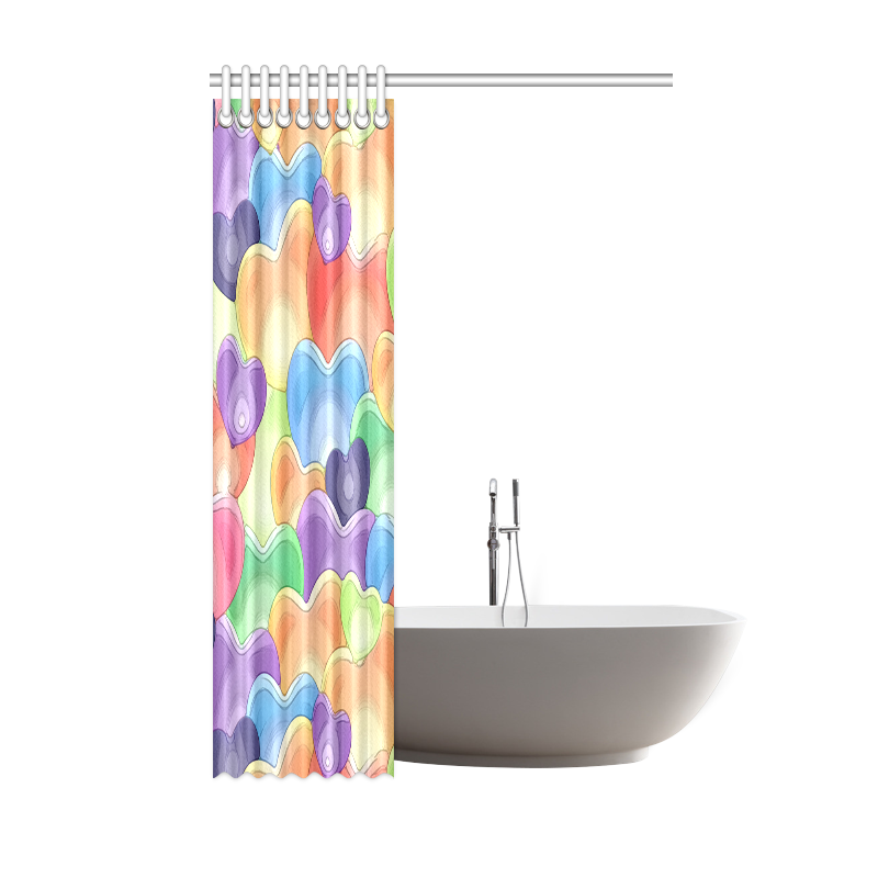 Funny_hearts_20161201_by_Feelgood Shower Curtain 48"x72"