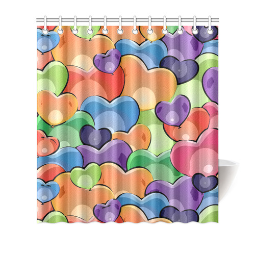 Funny_Hearts_20161205_by_Feelgood Shower Curtain 66"x72"