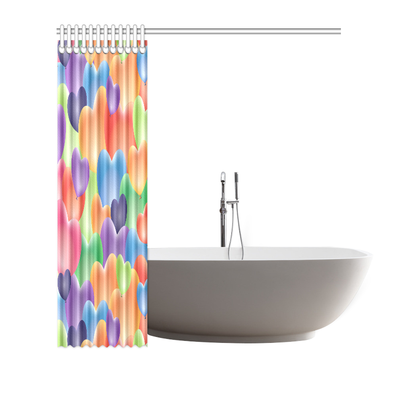 Funny_Hearts_20161202_by_FeelGood Shower Curtain 66"x72"