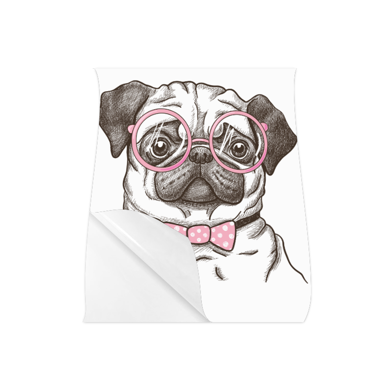 pug in glasses Poster 20"x24"
