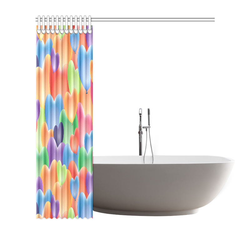 Funny_Hearts_20161204_by_Feelgood Shower Curtain 66"x72"