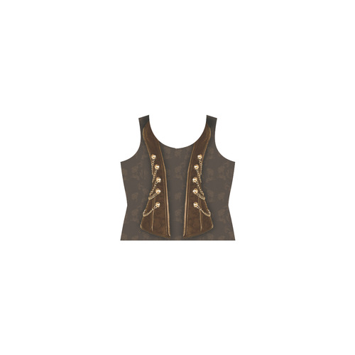 3D waistcoat design Sleeveless Splicing Shift Dress(Model D17)