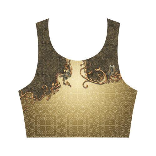 Wonderful vintage design Women's Crop Top (Model T42)