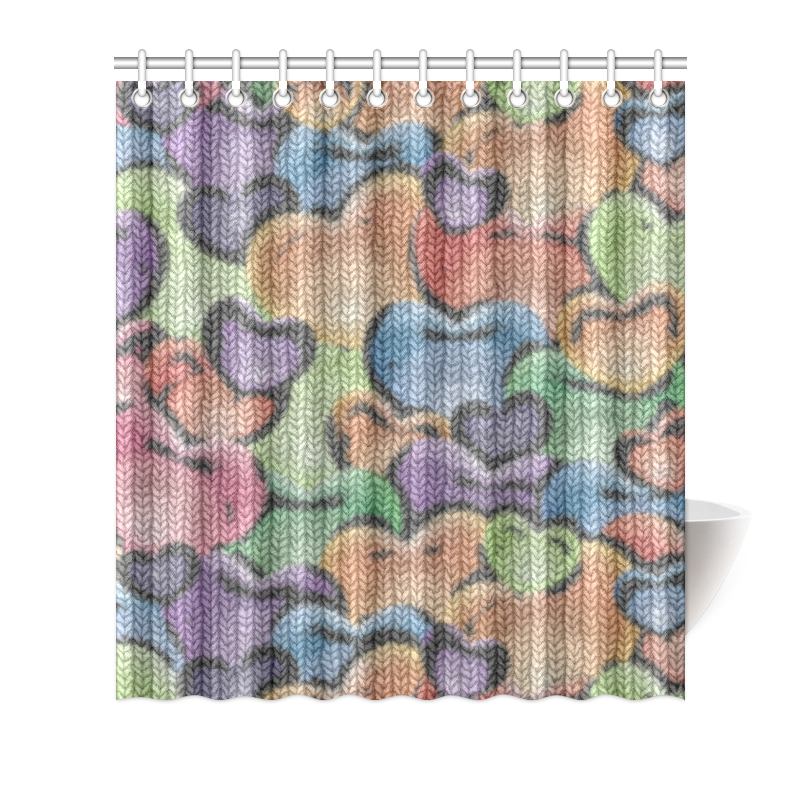 Funny_Hearts_20161203_by_Feelgood Shower Curtain 66"x72"