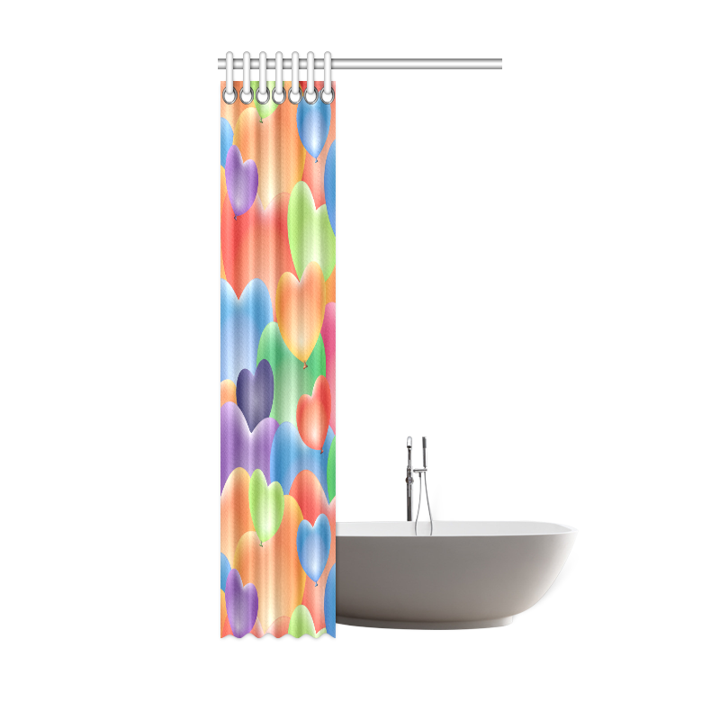 Funny_Hearts_20161204_by_Feelgood Shower Curtain 36"x72"