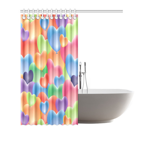 Funny_Hearts_20161206_by_Feelgood Shower Curtain 66"x72"