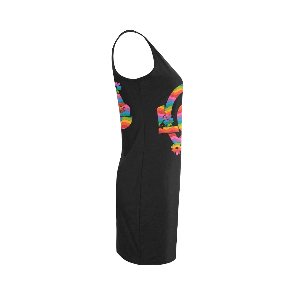 Colorful Love and Peace Medea Vest Dress (Model D06)