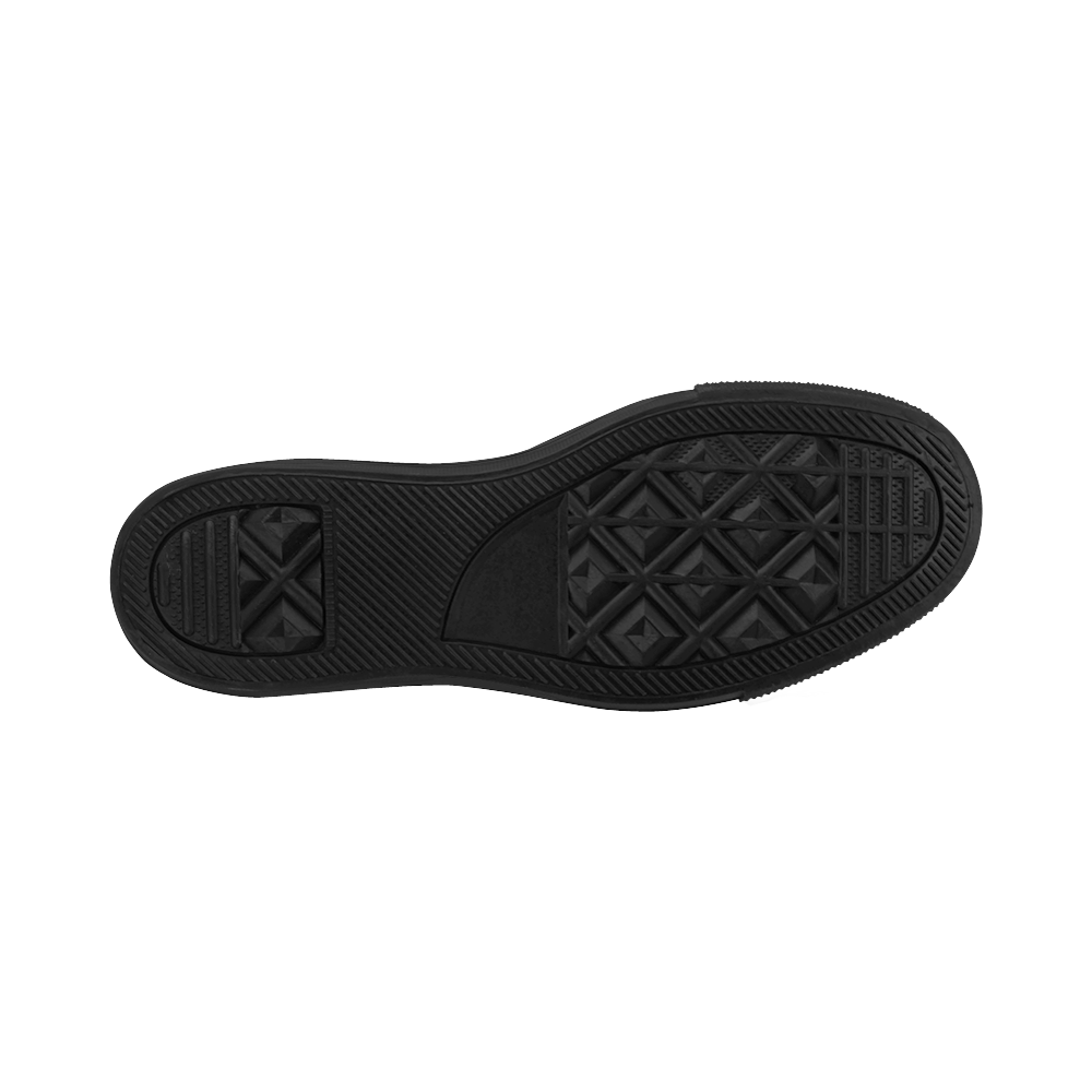 Dots Circle Flower Power Pattern white Microfiber Leather Men's Shoes/Large Size (Model 031)