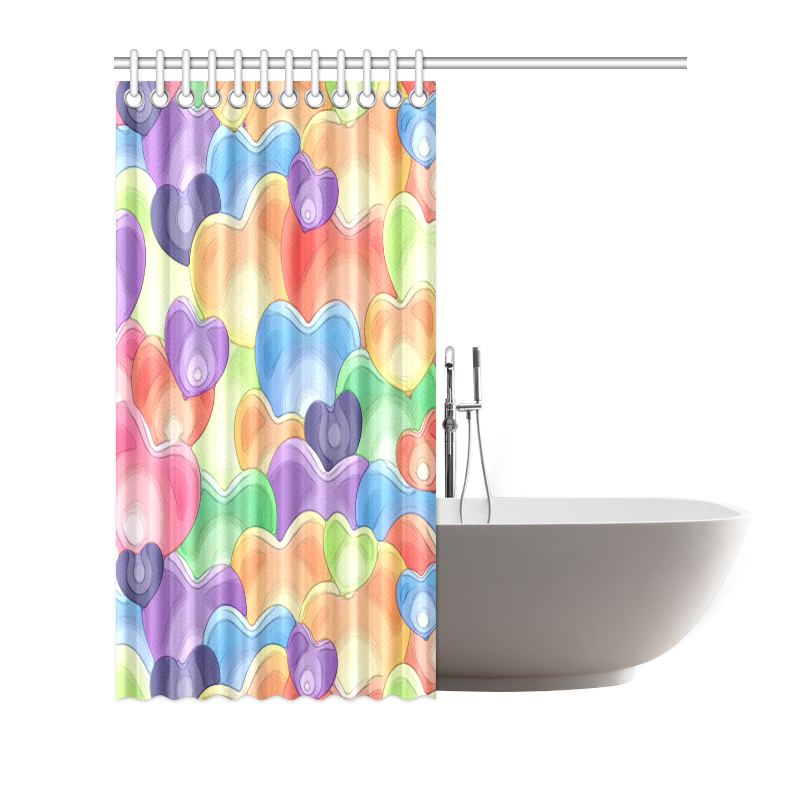 Funny_hearts_20161201_by_Feelgood Shower Curtain 66"x72"
