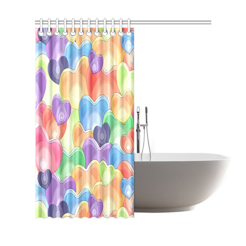Funny_hearts_20161201_by_Feelgood Shower Curtain 69"x72"