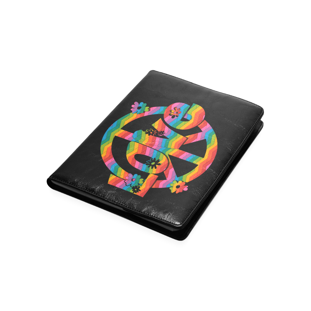 Colorful Love and Peace Custom NoteBook B5