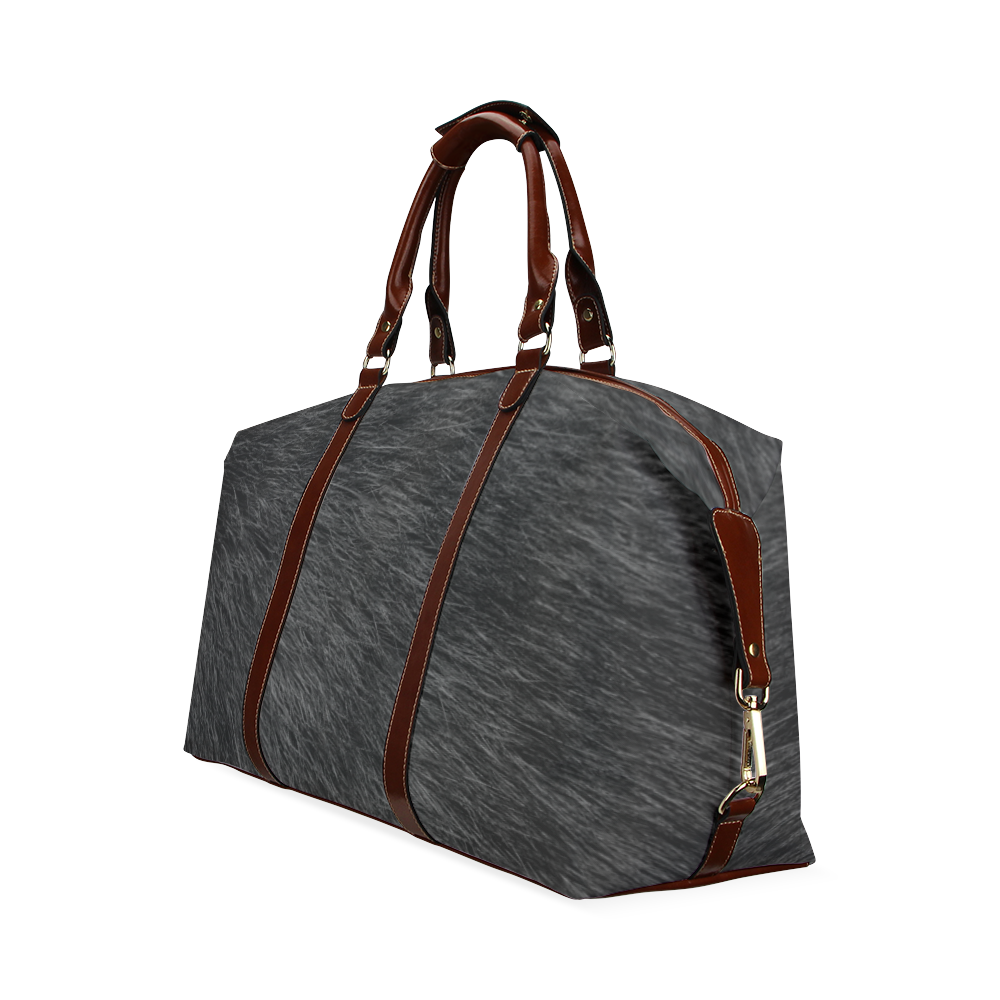 Black Fur Classic Travel Bag (Model 1643) Remake