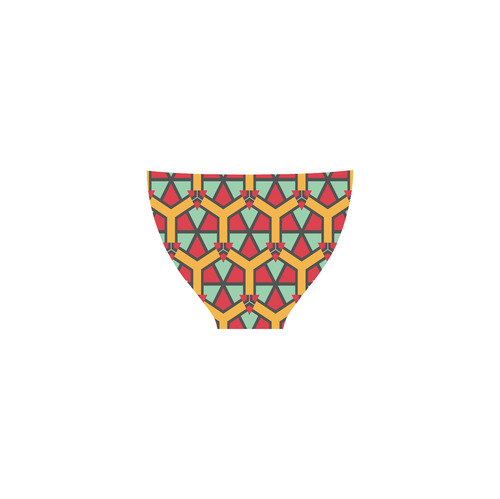 Honeycombs triangles and other shapes pattern Custom Bikini Swimsuit (Model S01)
