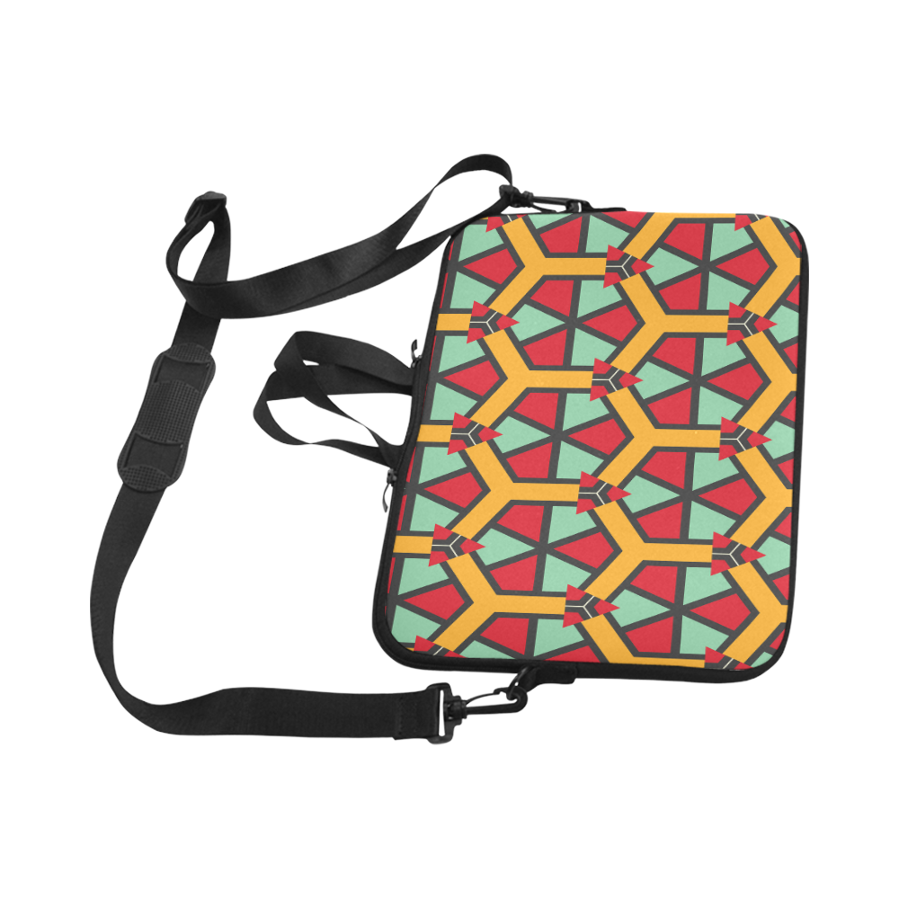 Honeycombs triangles and other shapes pattern Laptop Handbags 17"