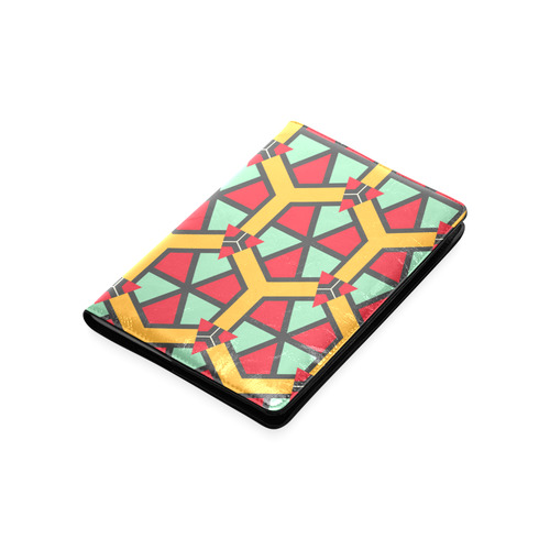 Honeycombs triangles and other shapes pattern Custom NoteBook A5