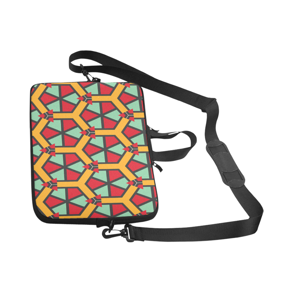 Honeycombs triangles and other shapes pattern Laptop Handbags 17"