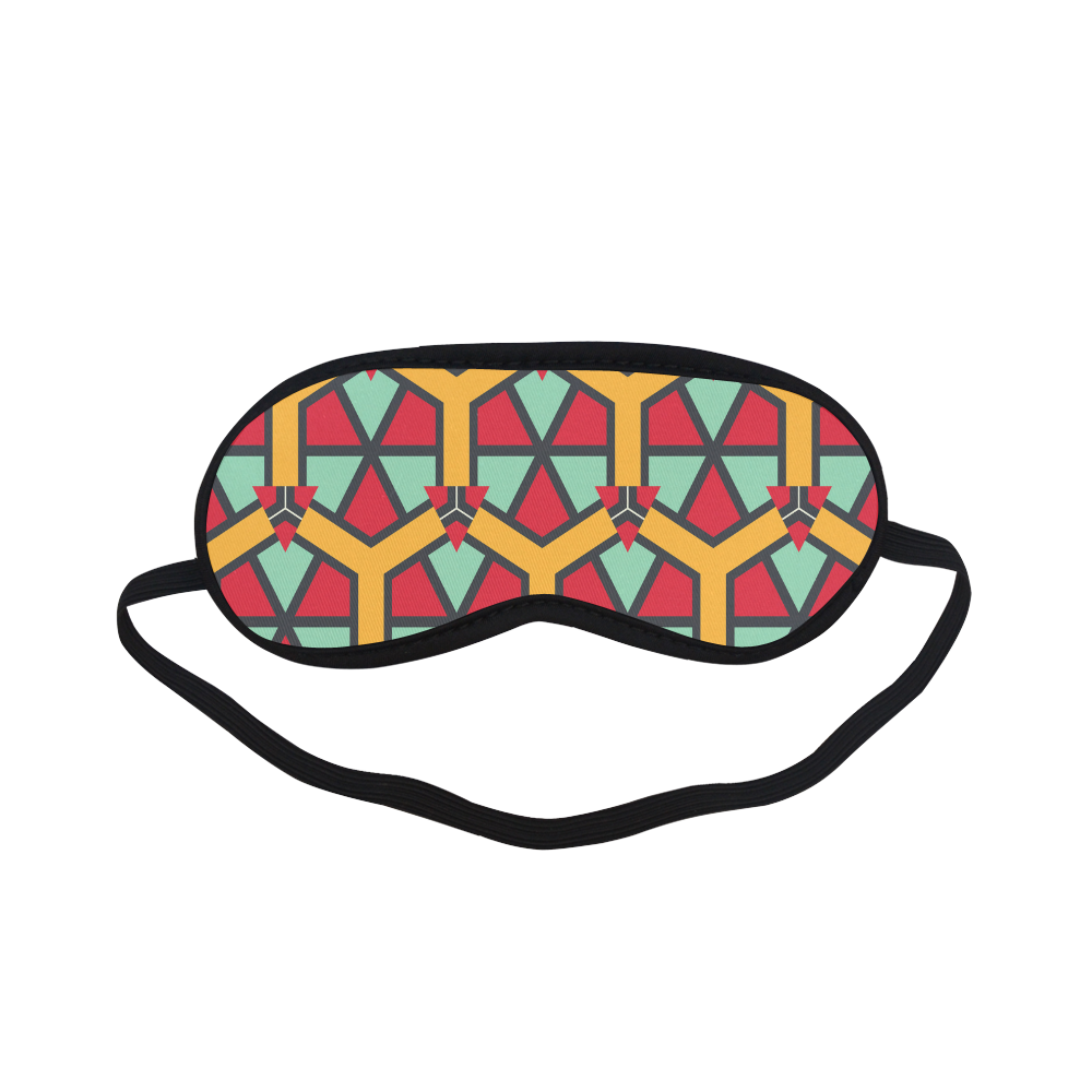 Honeycombs triangles and other shapes pattern Sleeping Mask