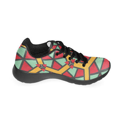 Honeycombs triangles and other shapes pattern Men’s Running Shoes (Model 020)