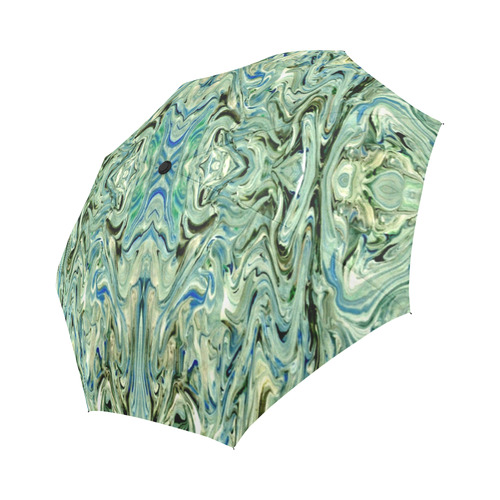 Beautiful Marbling Art Folklore Auto-Foldable Umbrella (Model U04)
