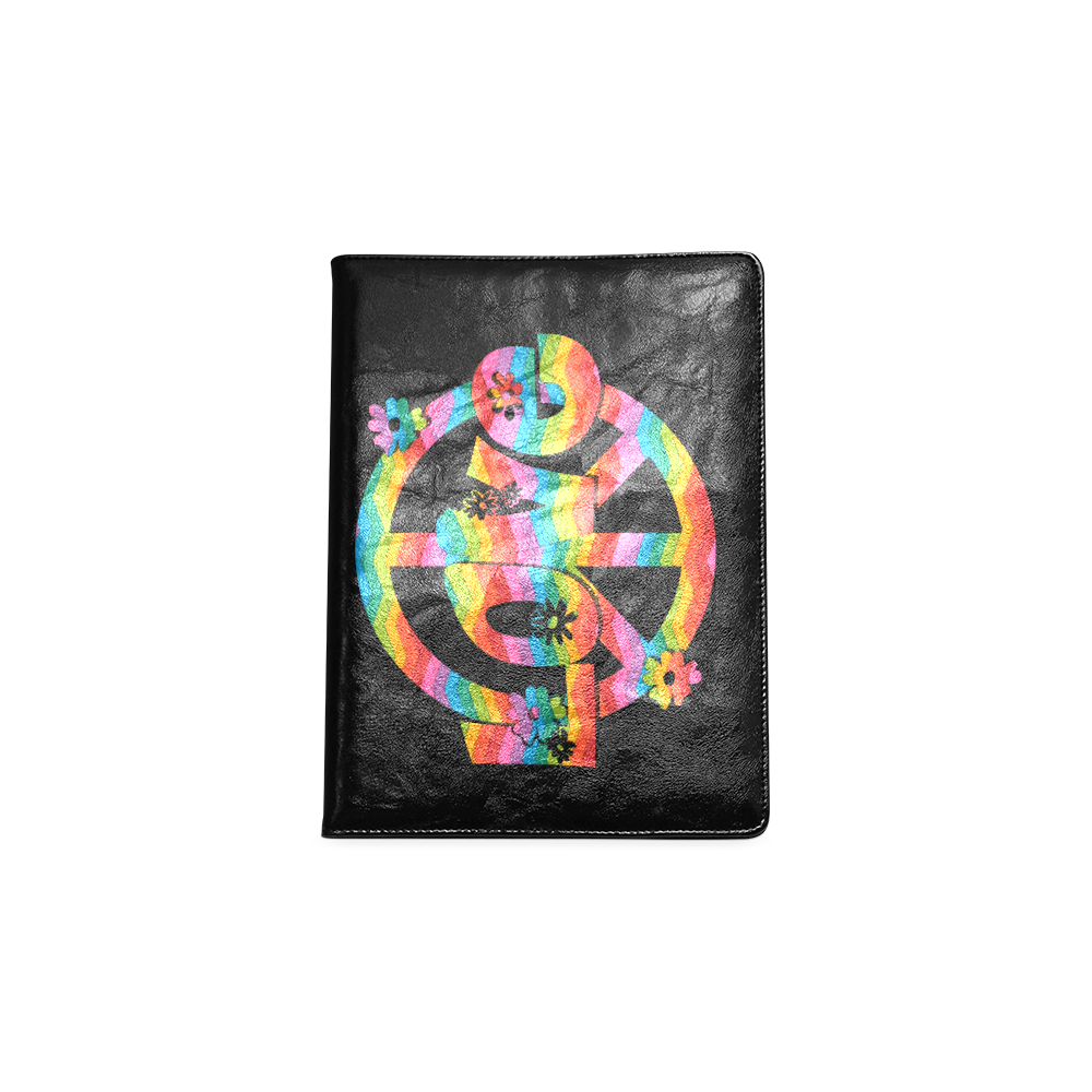 Colorful Love and Peace Custom NoteBook B5