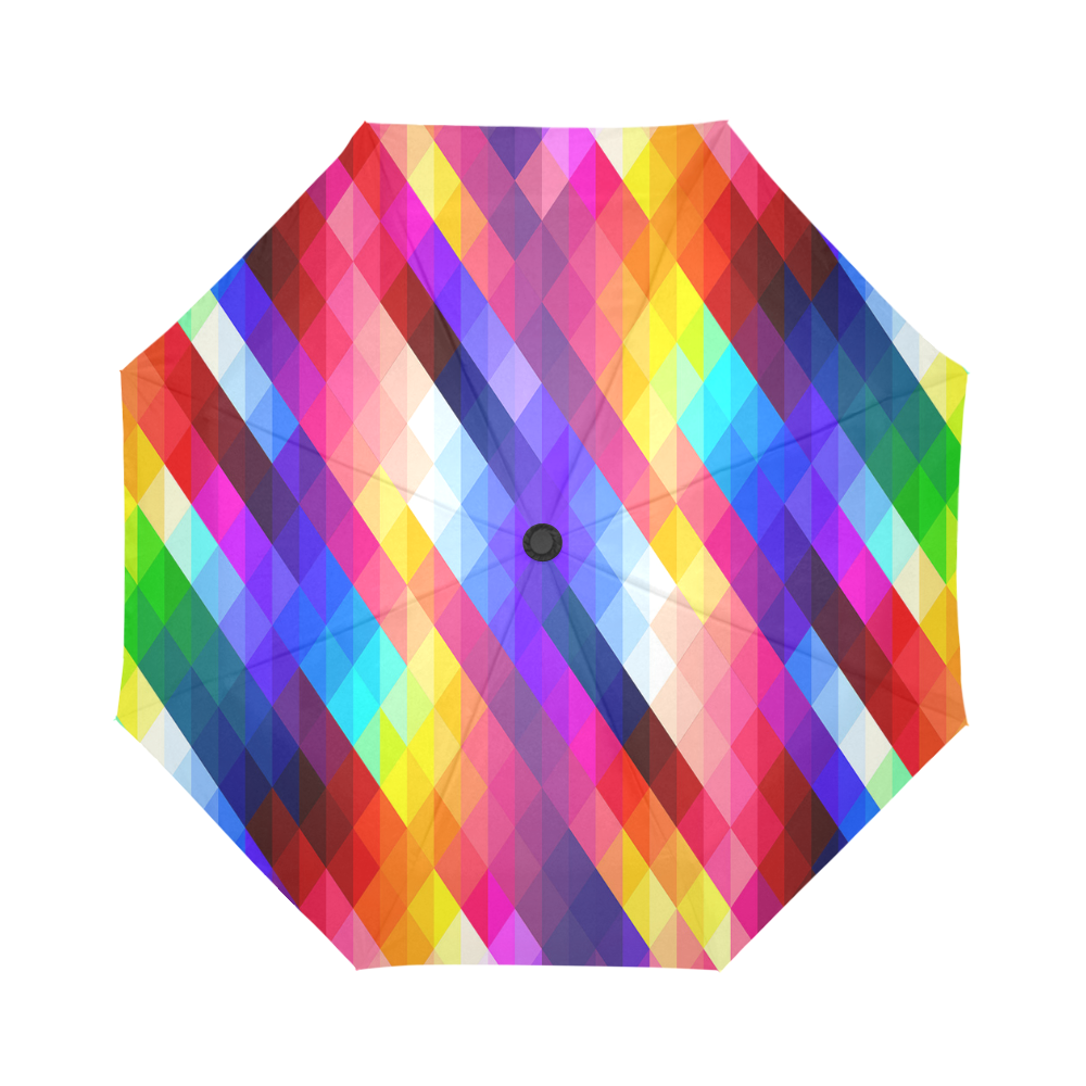 Deep Colorful Diamonds Auto-Foldable Umbrella (Model U04)
