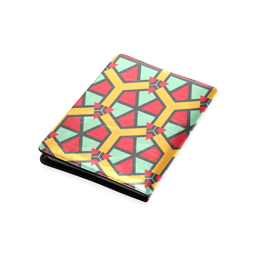 Honeycombs triangles and other shapes pattern Custom NoteBook A5