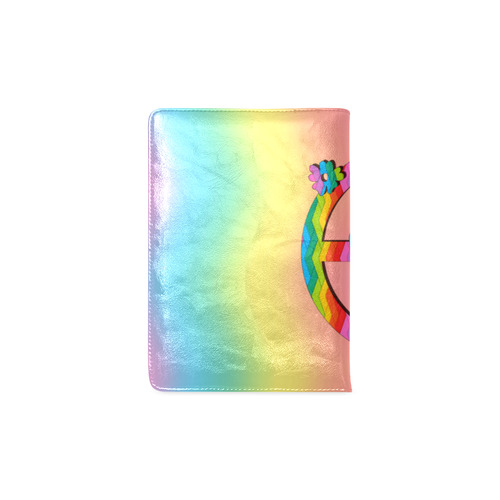 Colorful Love and Peace Background Custom NoteBook A5