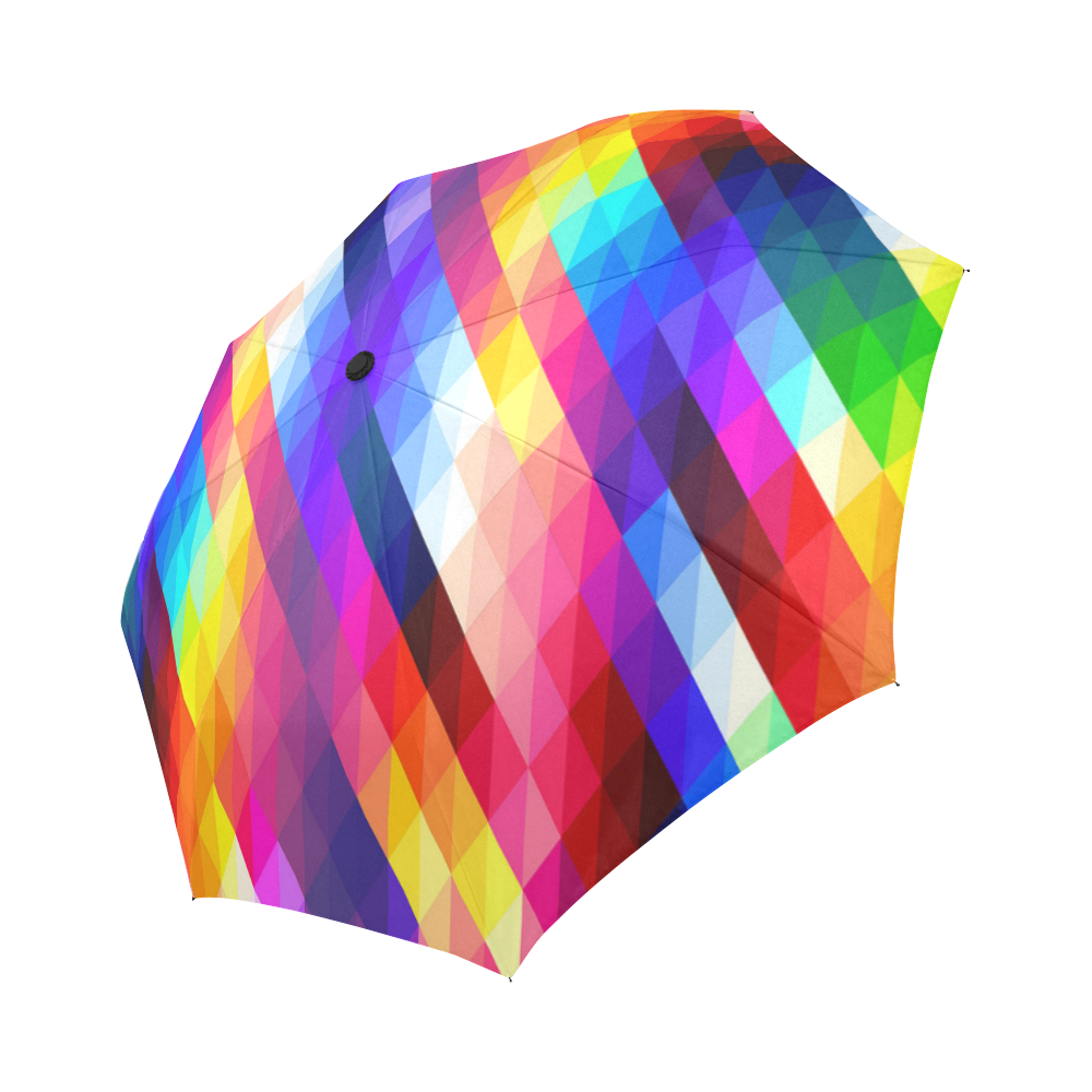 Deep Colorful Diamonds Auto-Foldable Umbrella (Model U04)