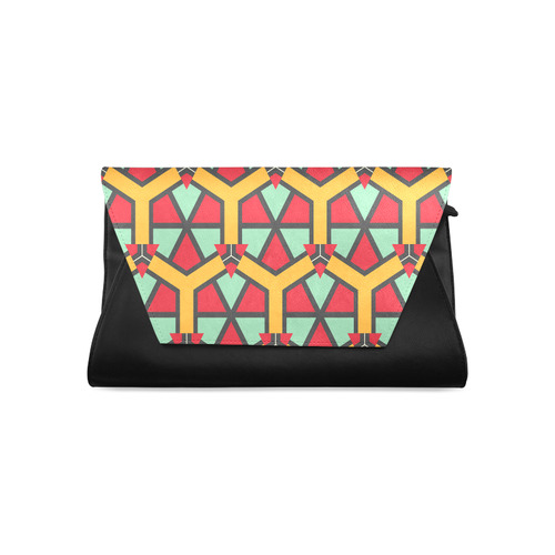 Honeycombs triangles and other shapes pattern Clutch Bag (Model 1630)