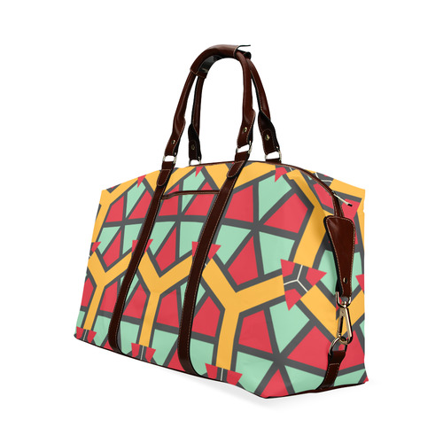 Honeycombs triangles and other shapes pattern Classic Travel Bag (Model 1643) Remake