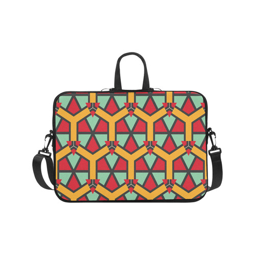 Honeycombs triangles and other shapes pattern Laptop Handbags 17"