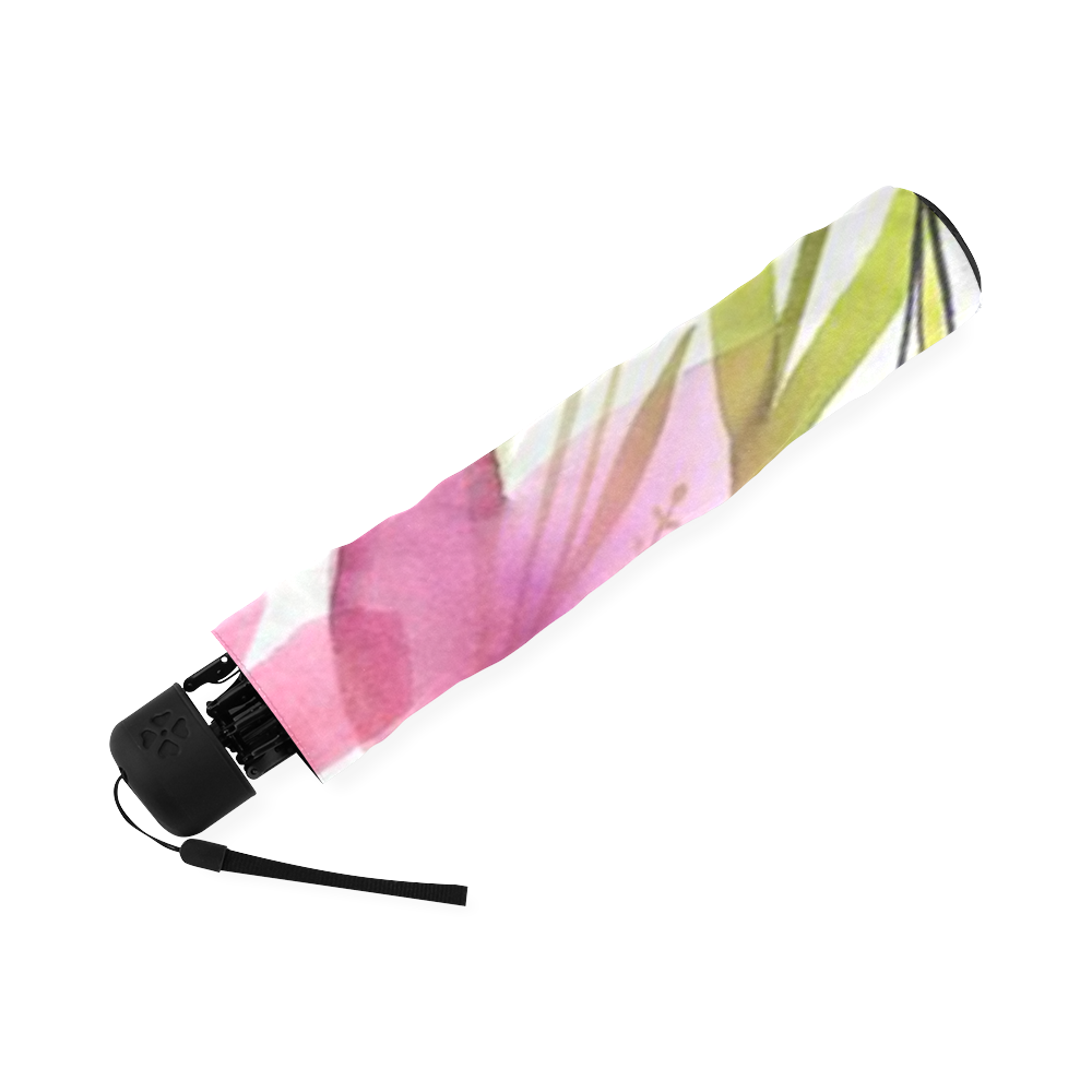 vibrant flower watercolor Foldable Umbrella (Model U01)