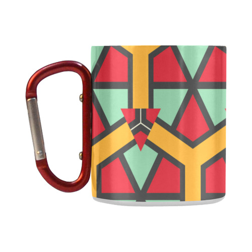 Honeycombs triangles and other shapes pattern Classic Insulated Mug(10.3OZ)